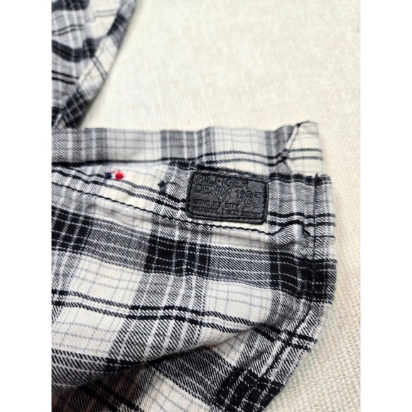 Hilfiger Denim Mens Plaid Long‎ Sleeve Button Down Shirt Custom Fit - Picture 5 of 8
